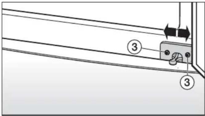 MIELE KWNS 28462 E - Køle-/fryseskabets døre justeres - 1
