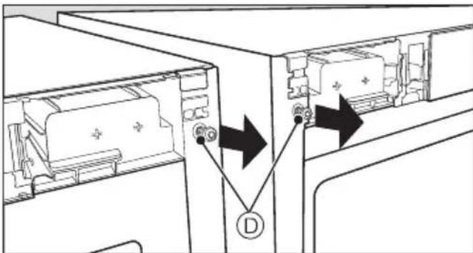 MIELE KWNS 28462 E - Monteringstrin på køle-/fryseskabenes fronter - 4