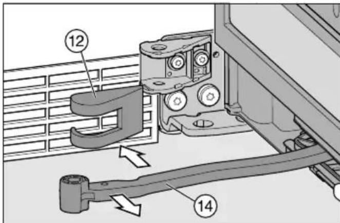 MIELE KWNS 28462 E - Den nederste lukningsdæmper frigøres - 4