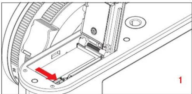 LEICA Q 'Snow' - CHANGING THE BATTERY/MEMORY CARD - 4