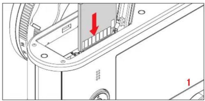 LEICA Q 'Snow' - Inserting the memory card - 1
