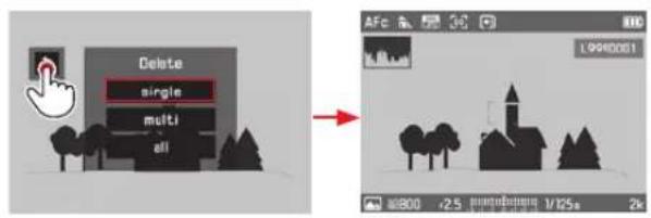Delete single multi all AFc L99R001 4800 -25 1/125s 2k