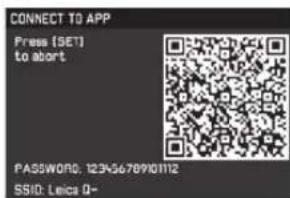 CONNECT TO APP Press [SET] to abort PASSWORD: 123-5678910112 SSID: Leics 0-