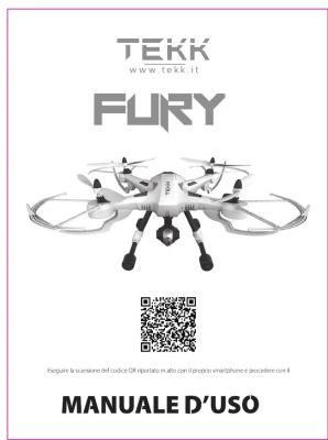 TEKK www.tekk.it FURY forcare la scanione del codio/Off importato in alto con il proprio smartphone e procedere con il MANUALE D'USO