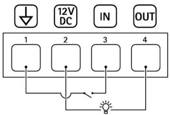 12V DC IN OUT 1 2 3 4