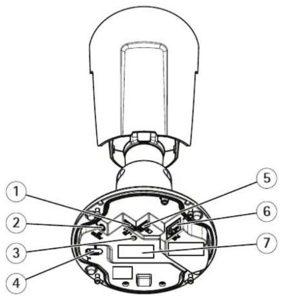 Technical diagram of a device with numbered parts for identification
