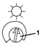 Busch-Jaeger 6411 U/S-101 - Setting the threshold value independent of the current brightness - 1