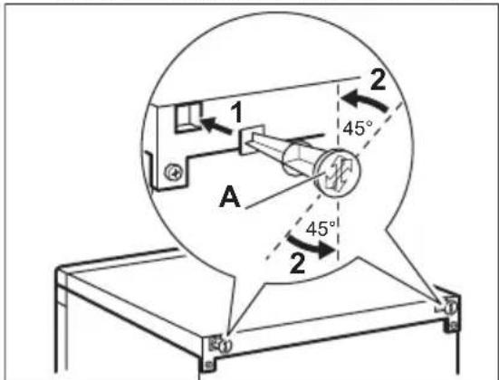 1 2 45° A 2 45°