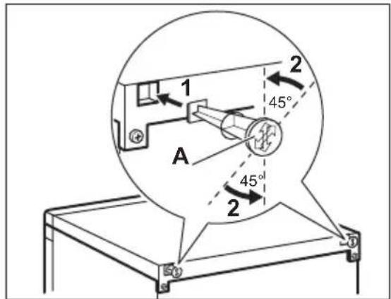 1 2 45° A 2 45°