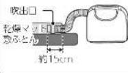 MITSUBISHI AD-X80-T - 乾燥マットにホースを差し込む - 1