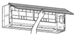 矢印部(7 か所) を押す