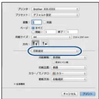 ブリタン: Brother XXX-XXX ブリセット: デフォルト設定 部数: 1 両面 ページ: ▼ すべて 開始: 1 経了: 1 用紙サイズ: A4 210 x 287 mm 方向: 印刷設定: 用紙移動: 普通載 自動にくる紙 印刷品質: 普通 カラー/モノクロ: カラー 軽紙方法: 自動遮択 + 反向機器 キャンセル ブリント