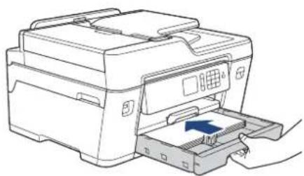 BROTHER MFC-J6580CDW - 用紙がトレイ内側の▽マーク（1）を超えていないことを確認する - 2