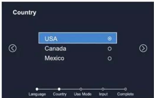 Country USA Canada Mexico Language Country Use Mode.Input Complete