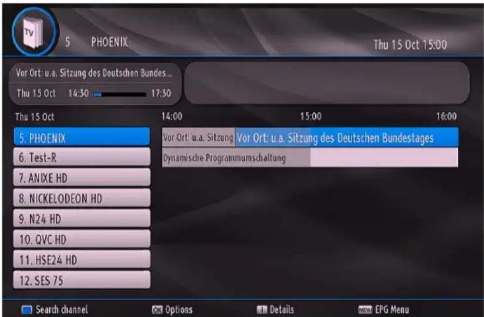 TELEFUNKEN TF-RS9200 - Electronic Programme Guide (EPG) - 1