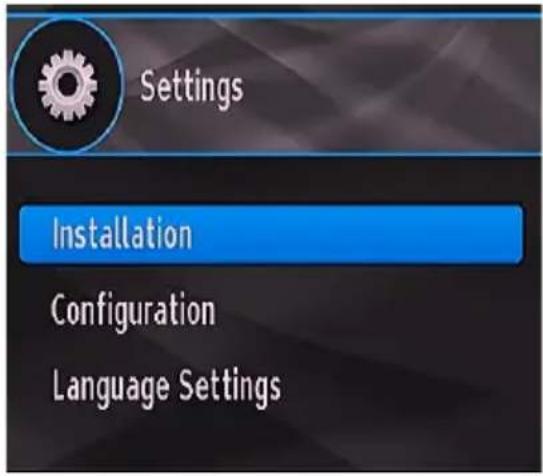 Settings Installation Configuration Language Settings