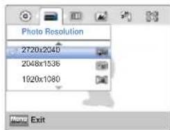 SAMSUNG HMX-W300YP - Photo Resolution - 2