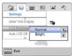 SAMSUNG HMX-W300YP - LCD Brightness - 1
