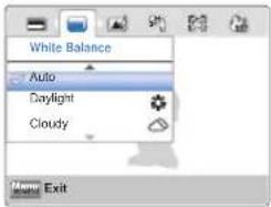 SAMSUNG HMX-W300YP - White Balance - 2