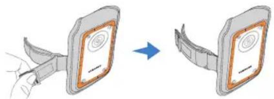 SAMSUNG HMX-W300YP - SÅDAN BRUGER DU ARMBÅNDET (BASERET PÅ BRUG PÅ VENSTRE ARM) (KUN HMX-W350) - 2