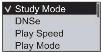 Study Mode DNSe Play Speed Play Mode