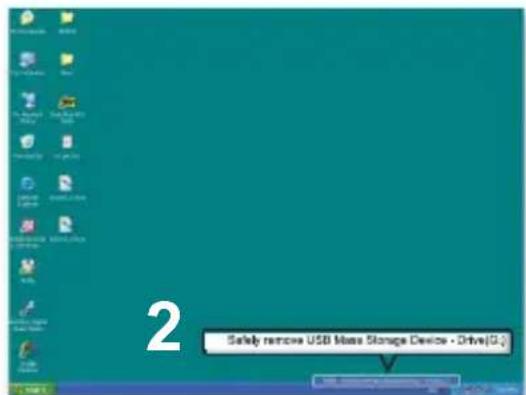 2 Safely remove USB Base Storage Device - Drive(G)