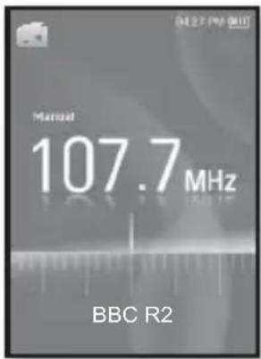 SAMSUNG YP-S3JQB - Sådan lyttes til forudindstillede stationer - 1