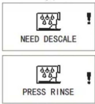NEED DESCALE PRESS RINSE
