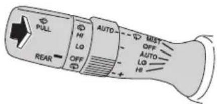PULL HI LO OFF AUTO MUST OFF AUTO LO HI REAR