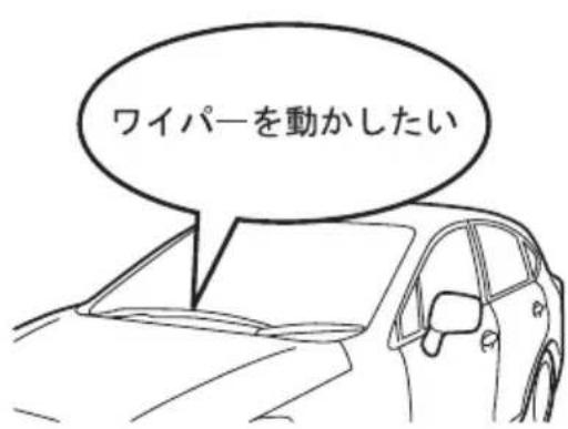 ワイパーを動かしたい