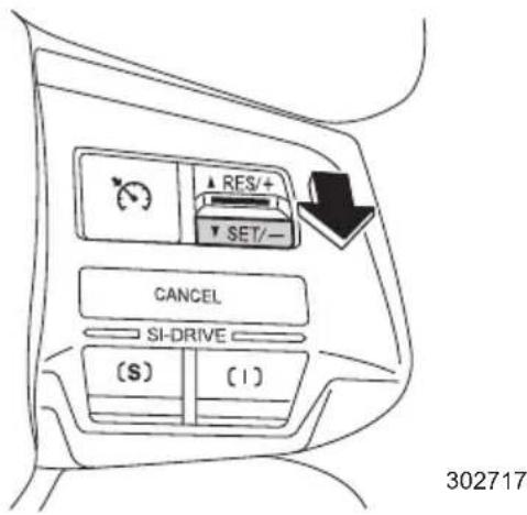 RES/+ SET/- CANCEL SI-DRIVE (S) (1) 302717