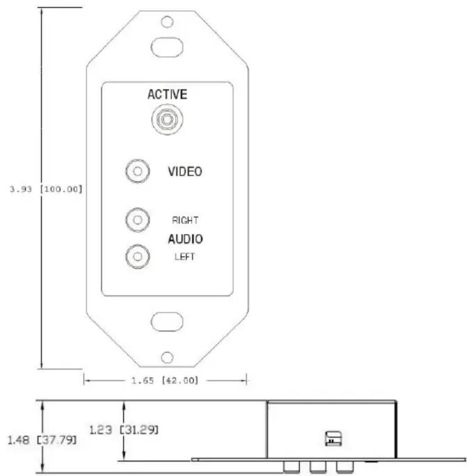 ACTIVE VIDEO RIGHT AUDIO LEFT 3.93 [100.00] 1.65 [42.00] 1.48 [37.79] 1.23 [31.29]