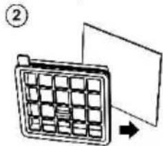 GORENJE VCEA21GPLRCY - Cleaning and changing the inlet HEPA filter (when using container) - 2