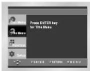 SAMSUNG DVD-P245 - Brug af Titelmenu - 1