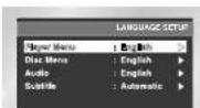 SAMSUNG DVD-P245 - Brug af Player Menu Language - 2