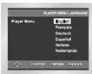 SAMSUNG DVD-P245 - Brug af Player Menu Language - 3