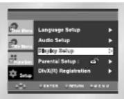 SAMSUNG DVD-P245 - Indstilling af displayet - 1