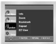 SAMSUNG DVD-P245 - Använda Function Meny (funktionsmenyn) - 1