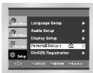 SAMSUNG DVD-P245 - Indstilling af censurniveauet - 5