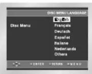 SAMSUNG DVD-P245 - Ställa in skivspråk - 1