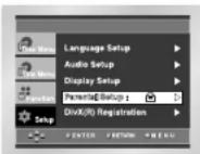 SAMSUNG DVD-P245 - Oppsetting av foreldrekontrollen - 5