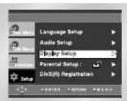 SAMSUNG DVD-P245 - Oppsetting av displaymulighetene - 1