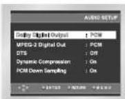 SAMSUNG DVD-P245 - Oppsetting av audiomulighetene Oppsetting av audiomulighetene - 2
