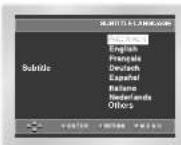 SAMSUNG DVD-P245 - Subtitle Language -toiminnon käyttö - 1