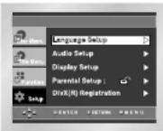 SAMSUNG DVD-P245 - Spelarens menyspråk - 1