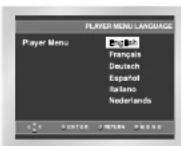SAMSUNG DVD-P245 - Soittimen valikkokielen määrittäminen - 3