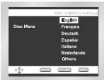 SAMSUNG DVD-E232A - Disk Menu sprog - 2