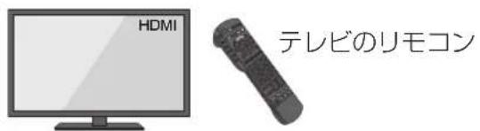 HDMI テレビのリモコン