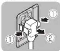 PANASONIC TH-49EX850 - 電源コードの接続 - 3