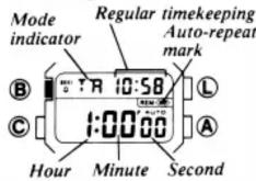 CASIO 874 - [Countdown alarm operation] - 1